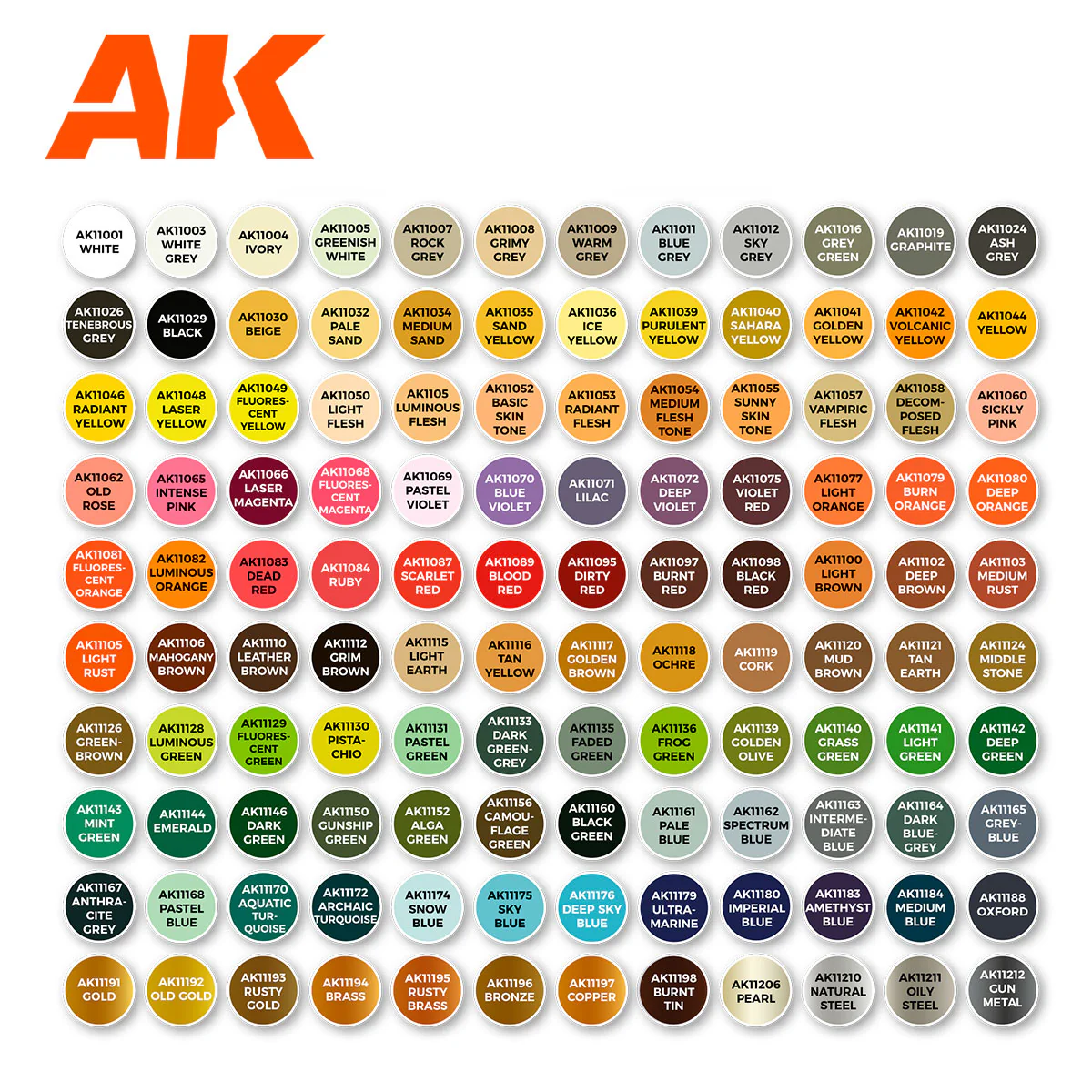 AK Interactive 3G Plastic Briefcase 120 Wargame Colors (Read Description) - Image 3