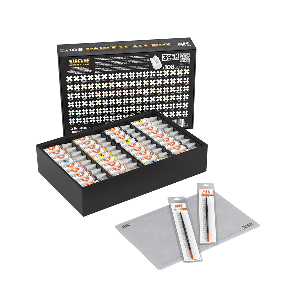 AK-Interactive: 3GEN – Wargame Paint It All Box x108 - Image 5