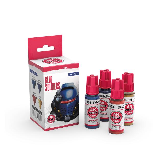 AK-Interactive: Quick Gen Acrylic Contrast -Blue Soldiers (Quick Gen Set) - Image 2