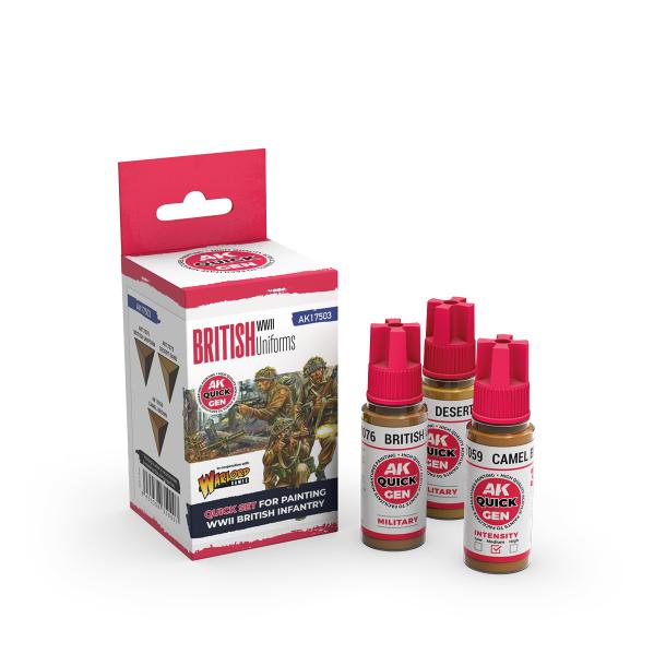 AK-Interactive: Quick Gen Acrylic Contrast -British Uniforms (Quick Gen Set) - Image 2