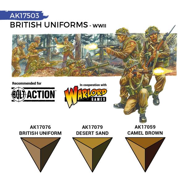 AK-Interactive: Quick Gen Acrylic Contrast -British Uniforms (Quick Gen Set) - Image 3