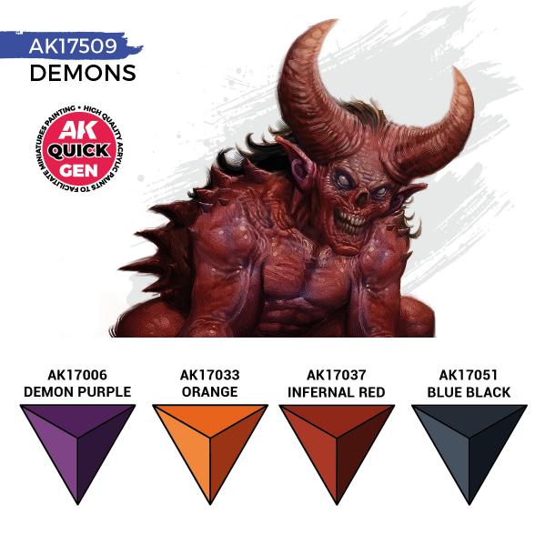 AK-Interactive: Quick Gen Acrylic Contrast -Demons (Quick Gen Set) - Image 3