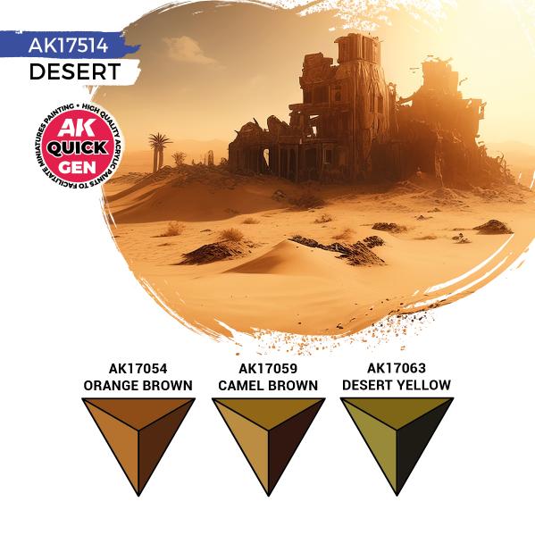 AK-Interactive: Quick Gen Acrylic Contrast -Desert (Quick Gen Set) - Image 3