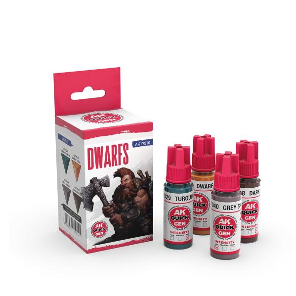 AK-Interactive: Quick Gen Acrylic Contrast -Dwarfs (Quick Gen Set) - Image 2