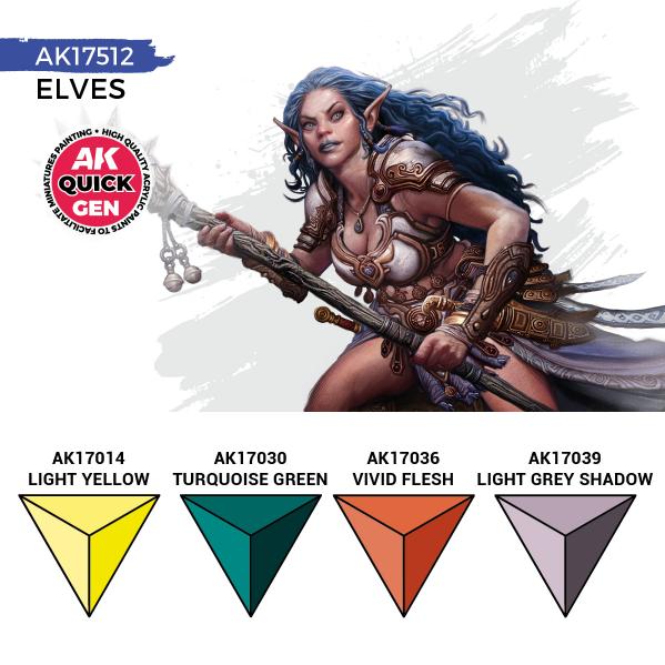 AK-Interactive: Quick Gen Acrylic Contrast -Elves (Quick Gen Set) - Image 3