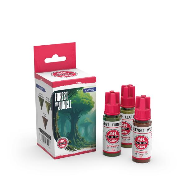 AK-Interactive: Quick Gen Acrylic Contrast -Forest & Jungle (Quick Gen Set) - Image 2