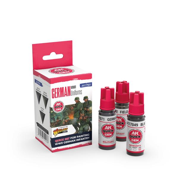 AK-Interactive: Quick Gen Acrylic Contrast -German Uniforms (Quick Gen Set) - Image 2