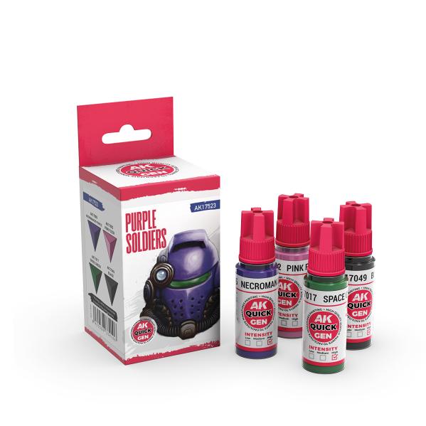 AK-Interactive: Quick Gen Acrylic Contrast -Purple Soldiers (Quick Gen Set) - Image 2