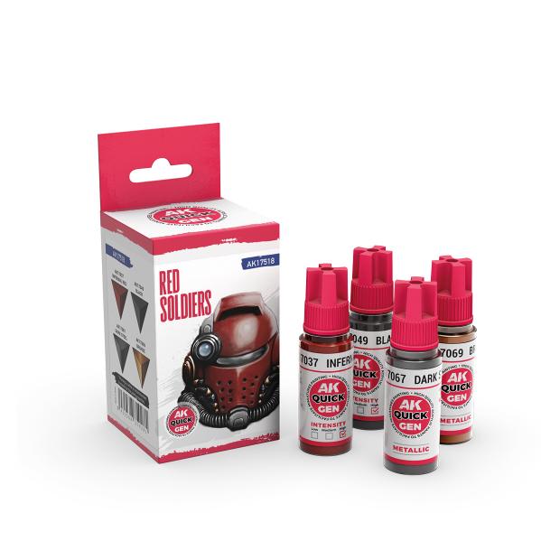 AK-Interactive: Quick Gen Acrylic Contrast -Red Soldiers (Quick Gen Set) - Image 2