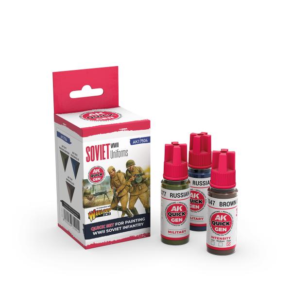 AK-Interactive: Quick Gen Acrylic Contrast -Soviet Uniforms (Quick Gen Set) - Image 2