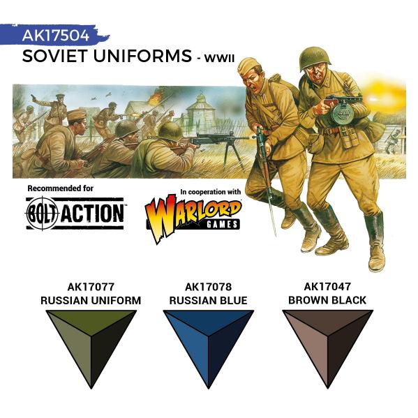 AK-Interactive: Quick Gen Acrylic Contrast -Soviet Uniforms (Quick Gen Set) - Image 3