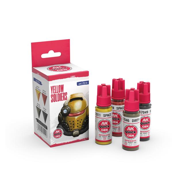 AK-Interactive: Quick Gen Acrylic Contrast -Yellow Soldiers (Quick Gen Set) - Image 2