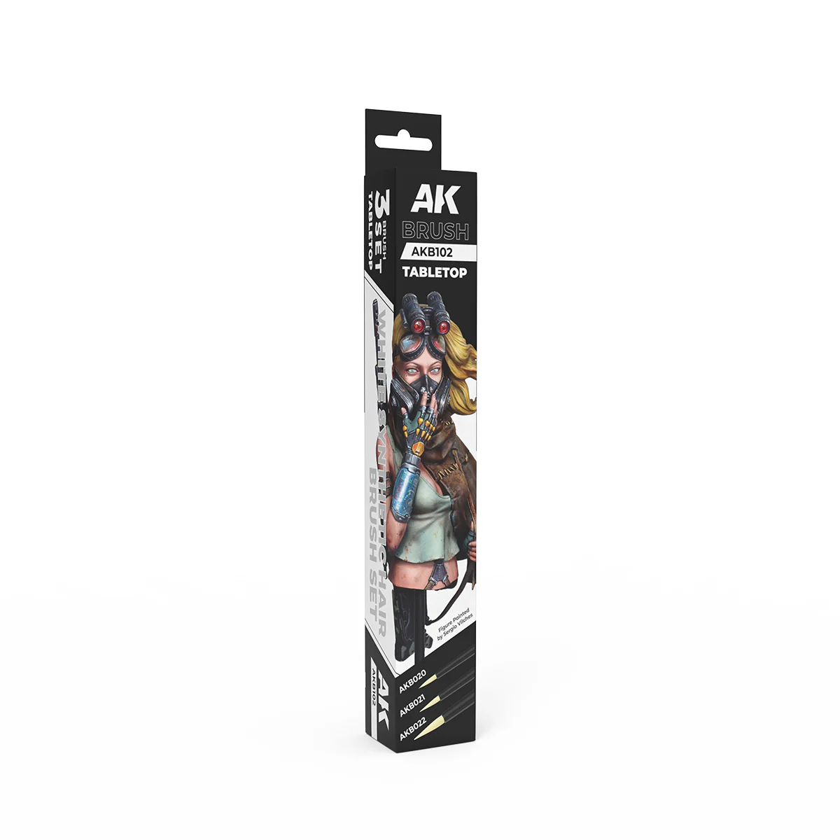AK Interactive Tabletop Synthetic Brush Set