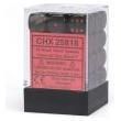 Chessex: d6 Cube 12mm Opaque Black with Red (36) Dice - Image 2