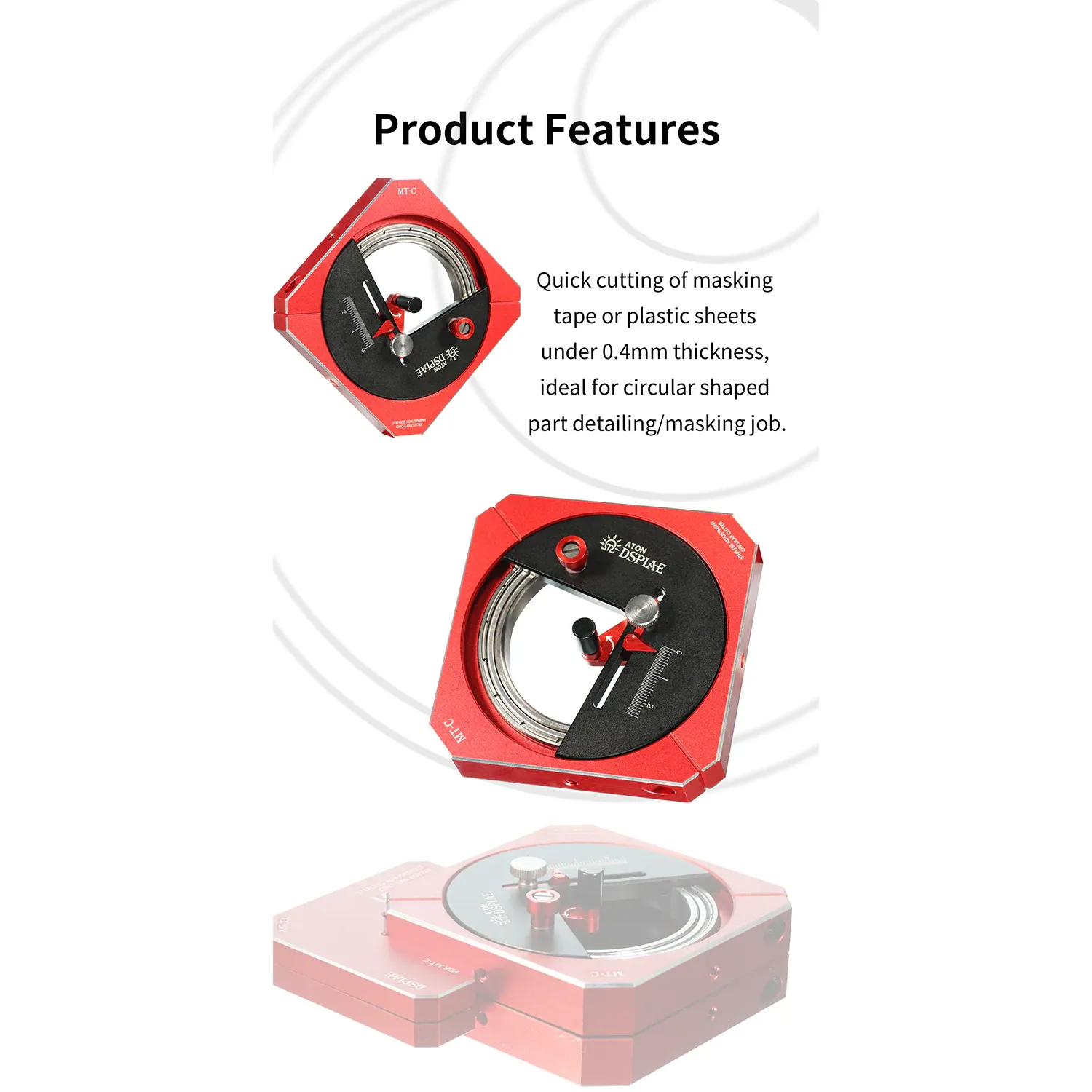 DSPIAE Stepless Adjustment Circular Cutter - Image 3