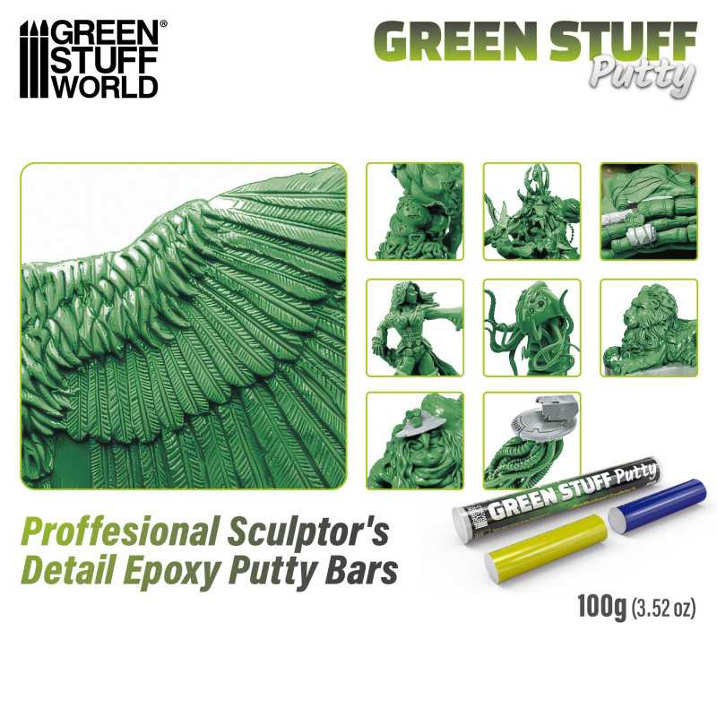 Green Stuff World Green Stuff Bar 100 gr. Putty - Image 3