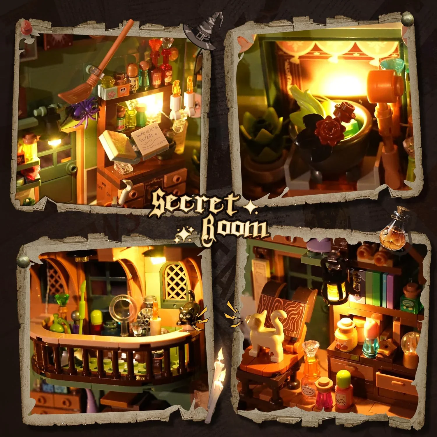 Magic Potion Booknook Building Set with Light - Image 3