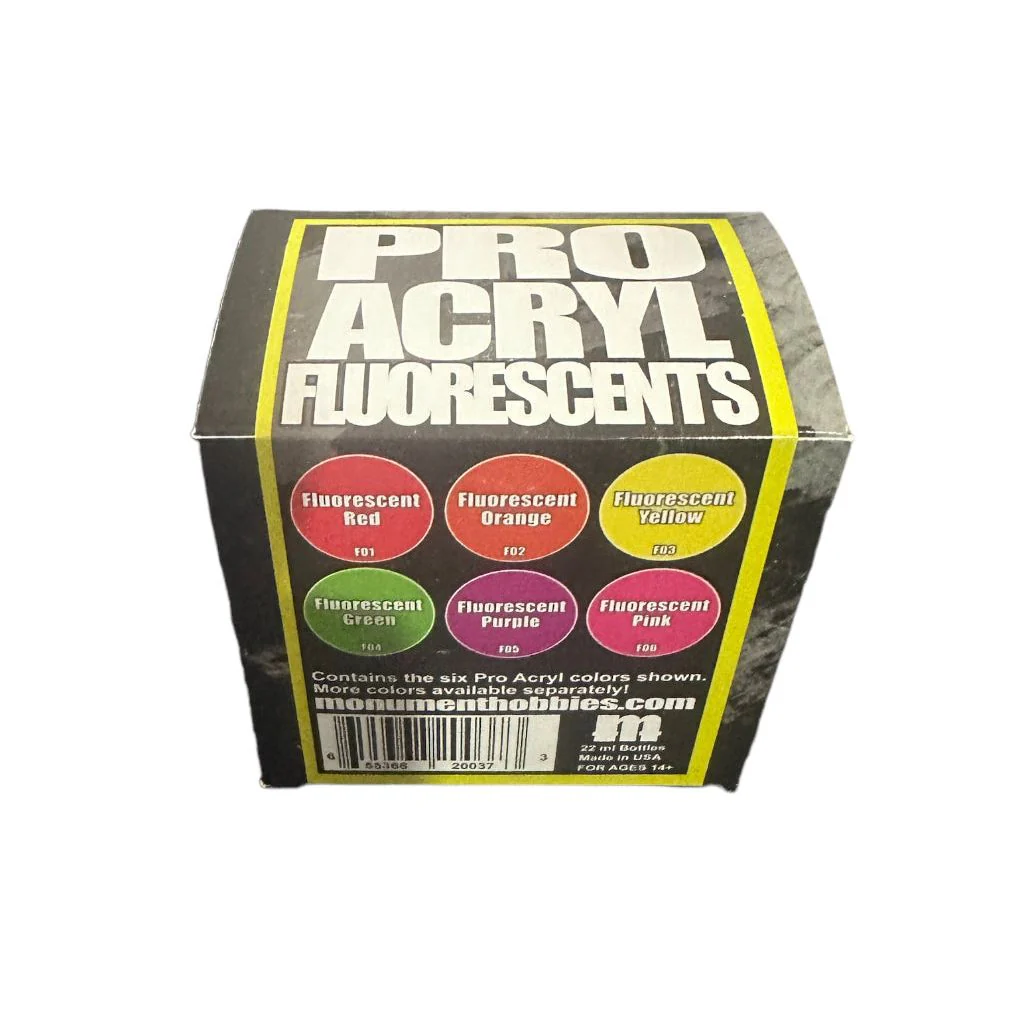 Monument Hobbies Pro Acryl Fluorescents Paint Set - Image 3
