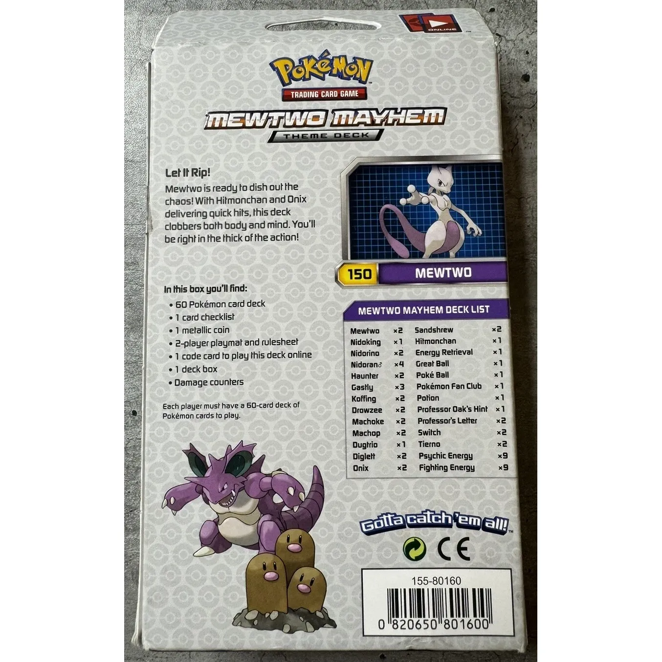 Pokémon Card XY Evolutions, Mewtwo Mayhem Theme Deck 2016, New & Sealed #2 - Image 2