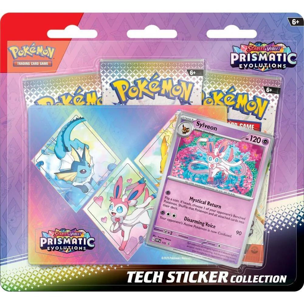 Pokemon: Primsatic Evolutions Tech Sticker Collection (Styles May Vary) - Image 2