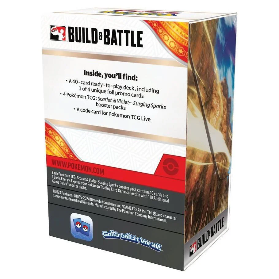 Pokémon TCG: Scarlet & Violet 8: Surging Sparks: Build & Battle Box Display - Image 3