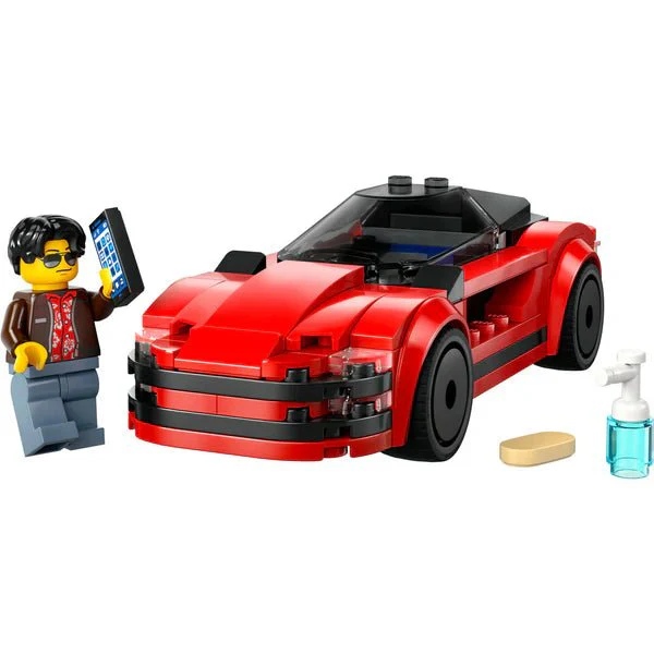 Red Sports Car - Lego City - Image 3