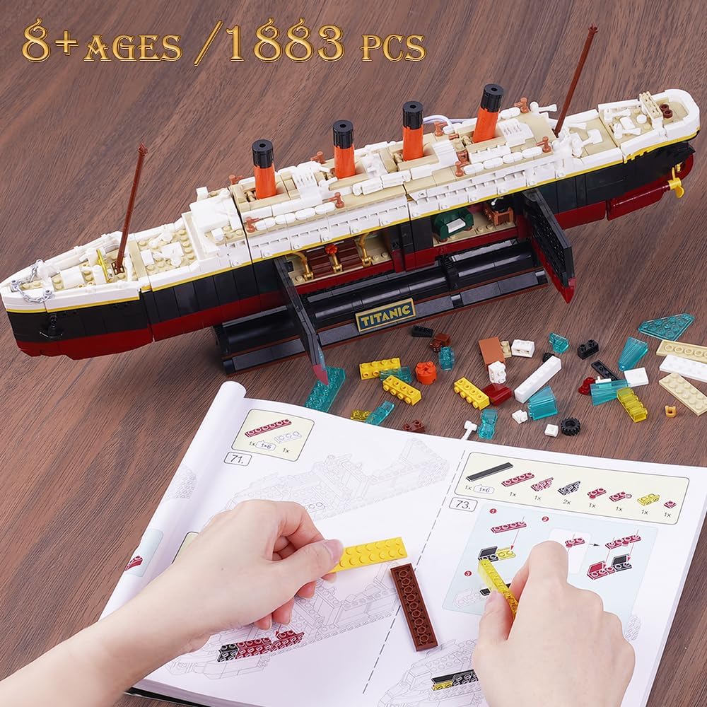 Titanic Building Set with LED Light - Insoon - Image 2