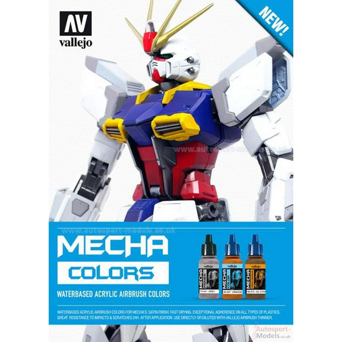 Vallejo Mecha Color Case – 80 Acrylic Paints for Models & Gunpla - Image 2